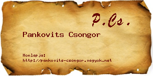 Pankovits Csongor névjegykártya